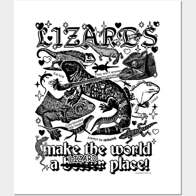 Lizards Wall Art by Arcane Bullshit